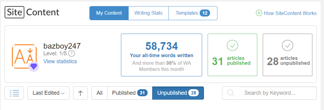 WA Site Content Site Content
